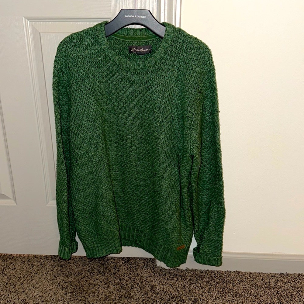 Beautiful green cable sweater